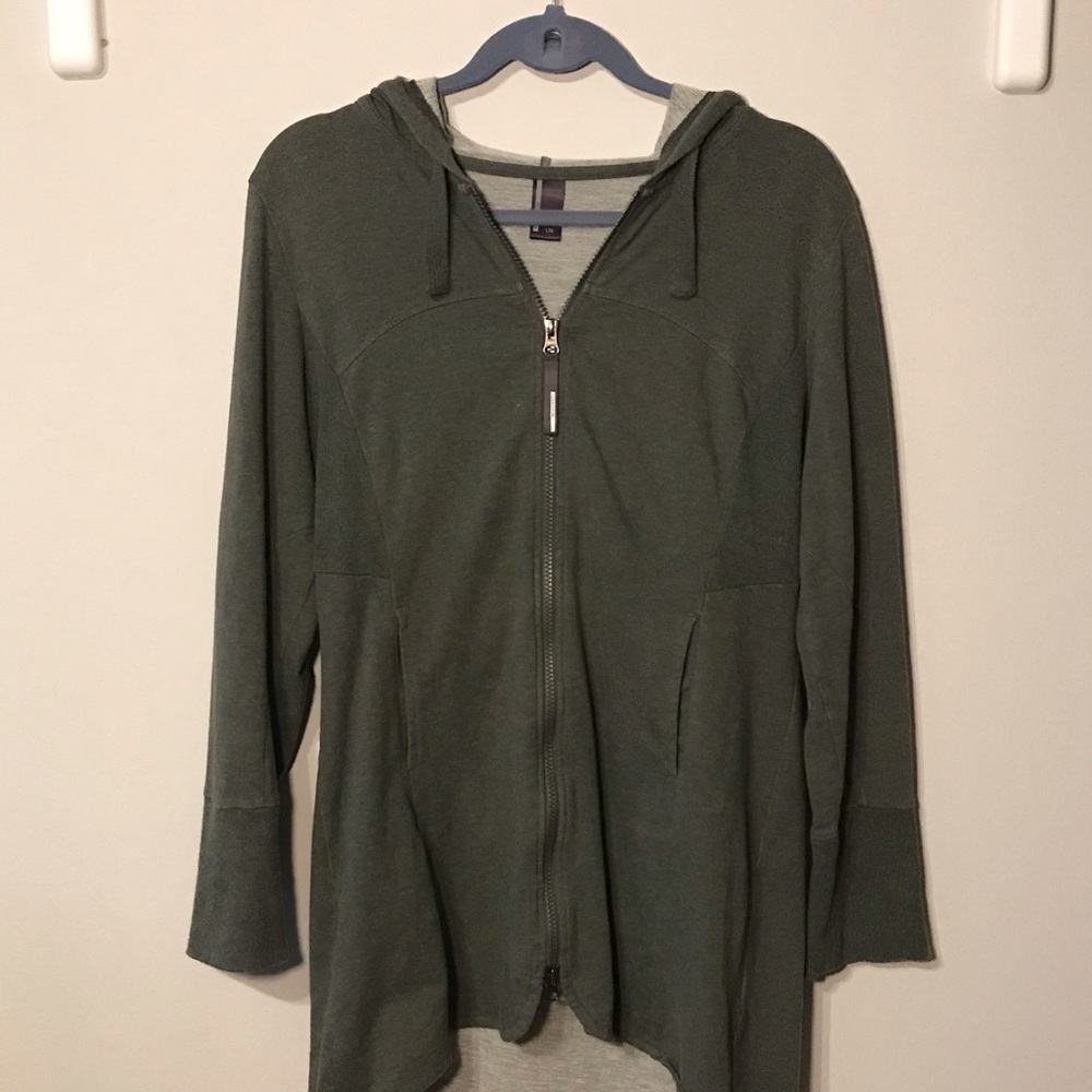 Olive green cardigan/ sweatshirt